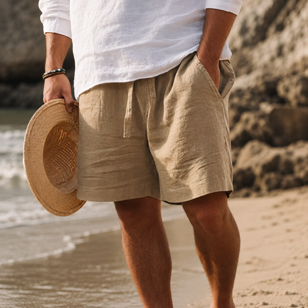 RELAXED COTTON SHORTS FOR MEN