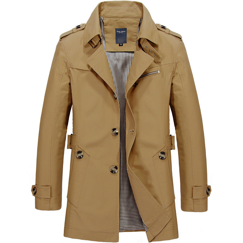 LONG BUSINESS WINDBREAKER FOR MEN