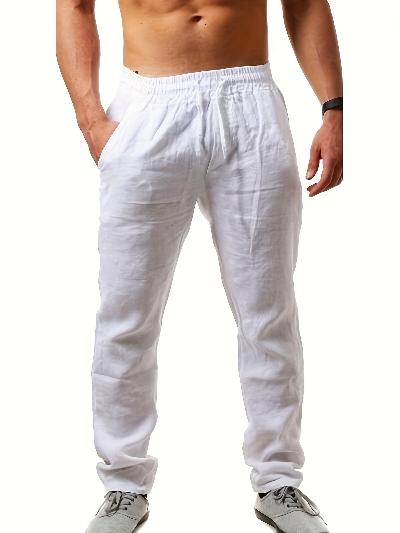 LOOSE STRAIGHT TROUSERS FOR MEN