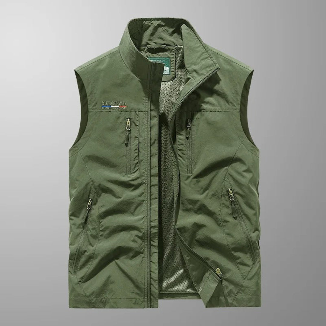 MULTI POCKET UTILITY VEST FOR MEN