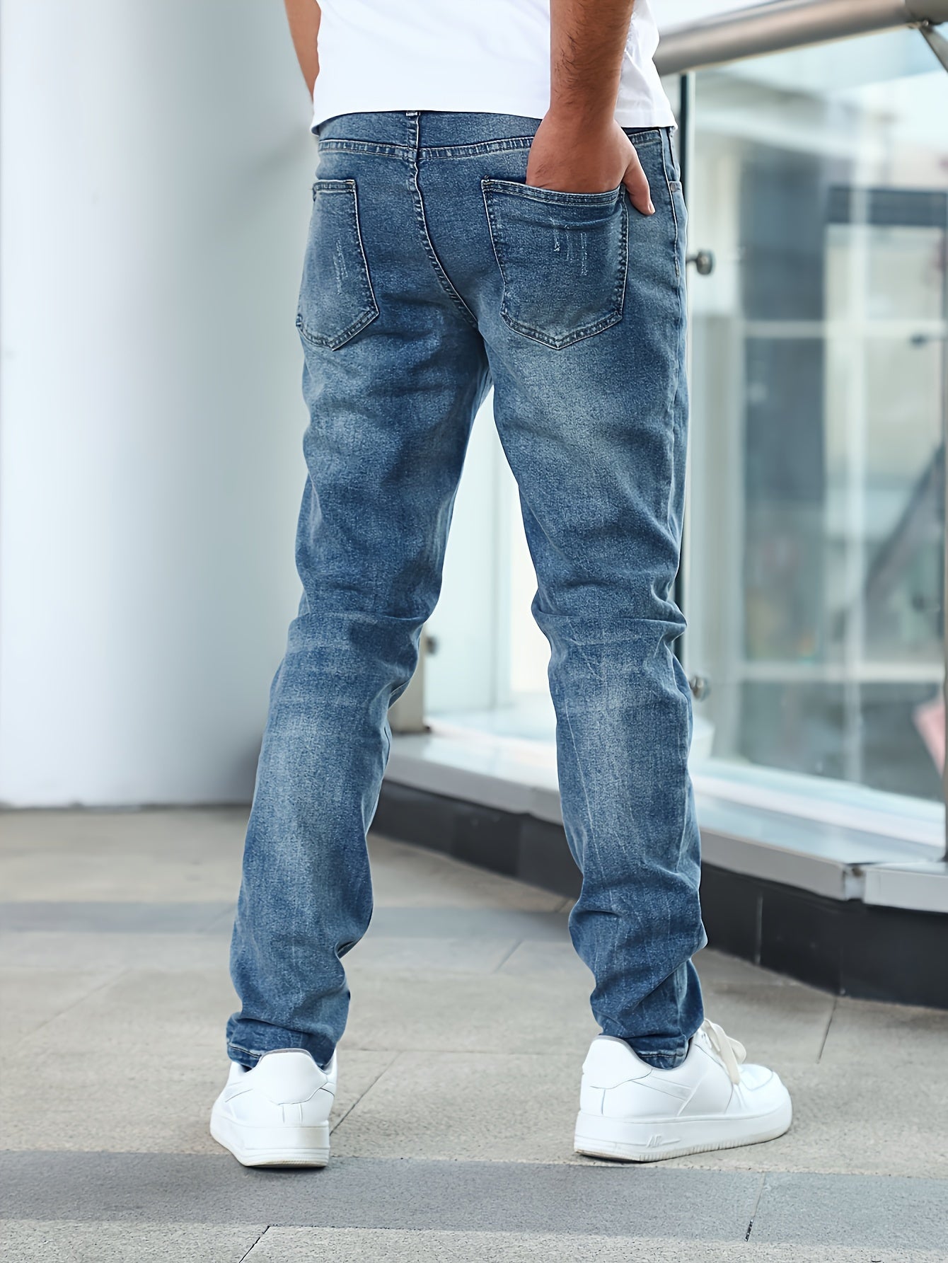 SLIM FIT DENIM JEANS FOR MEN