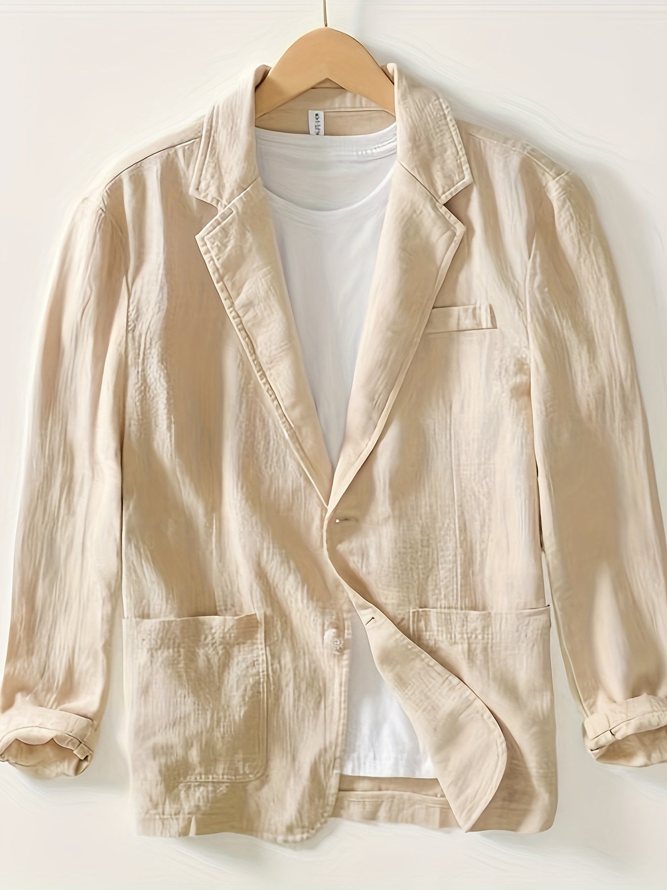 LAPEL COTTON JACKET FOR MEN