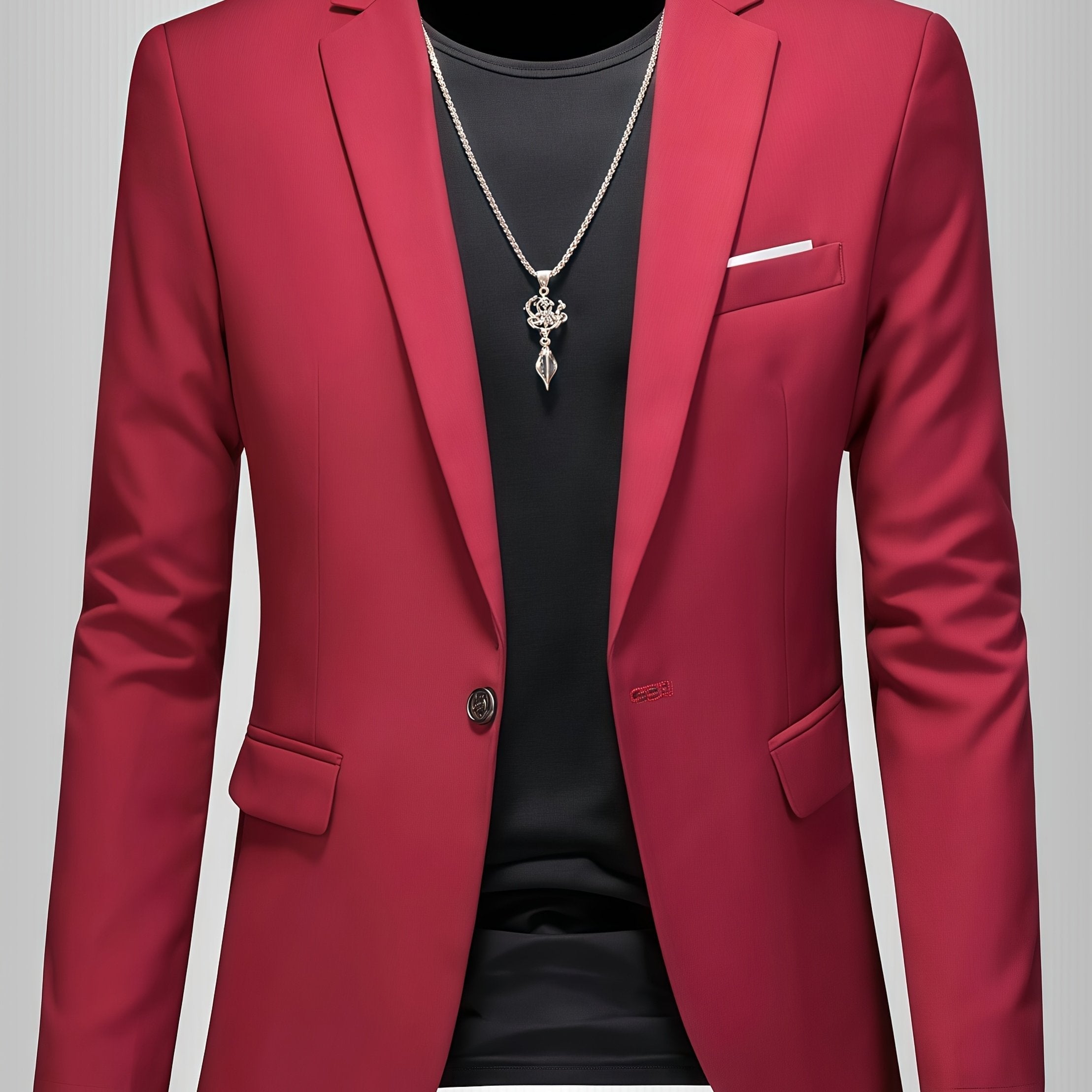 SKINNY LAPEL BLAZER FOR MEN