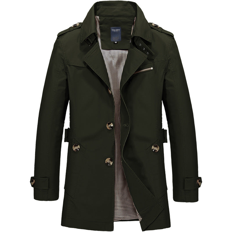 LONG BUSINESS WINDBREAKER FOR MEN