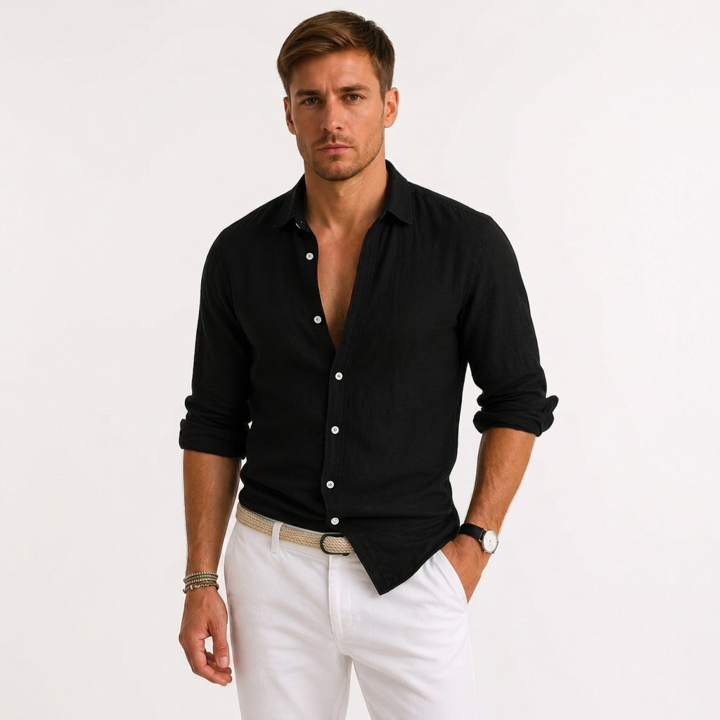 SLIM FIT COTTON SHIRT FOR MEN