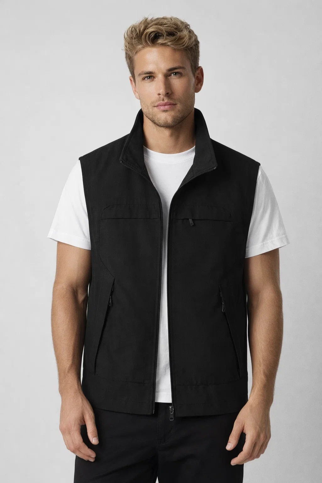 ZIP POCKET VEST FOR MEN