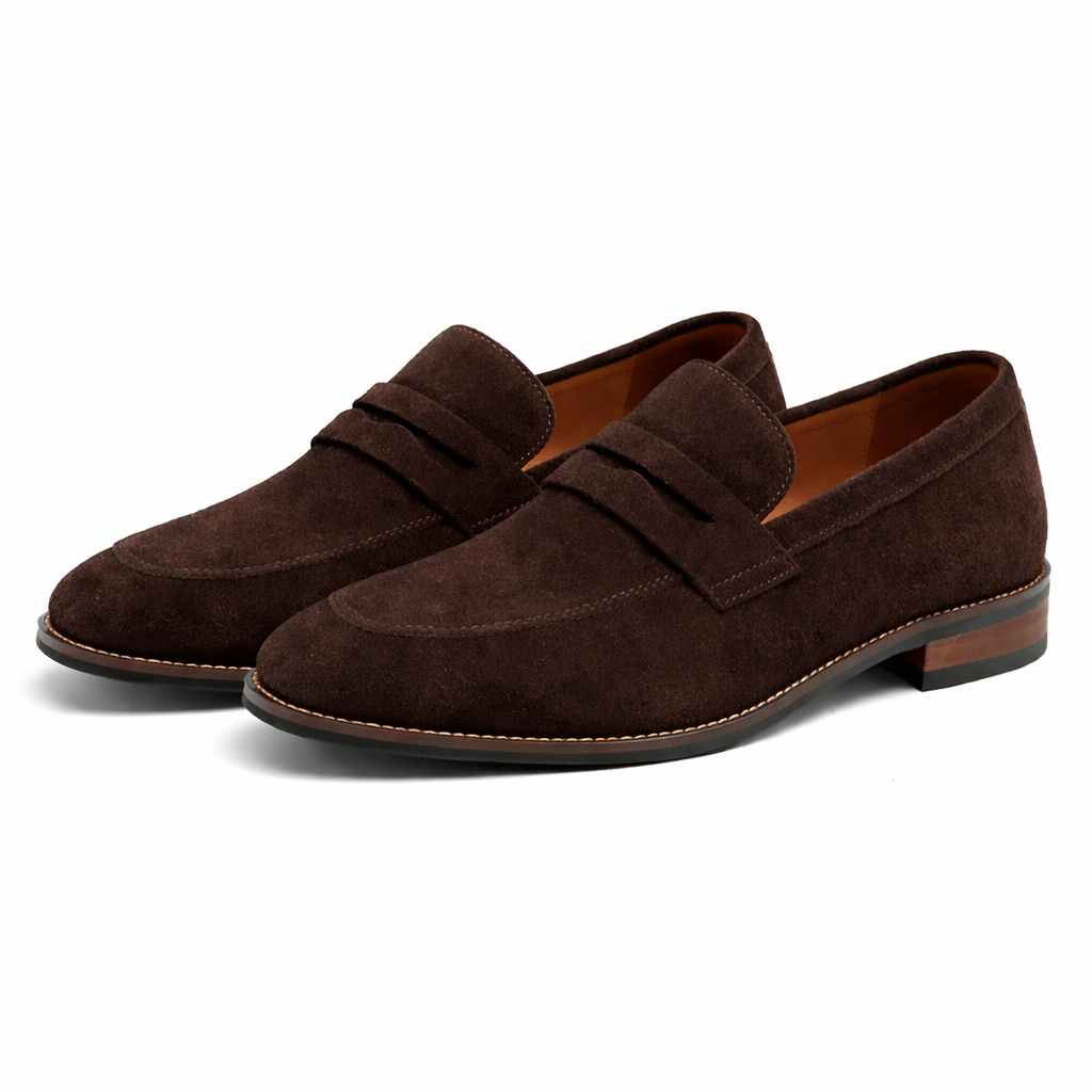 NUBUCK LOAFERS FOR MEN