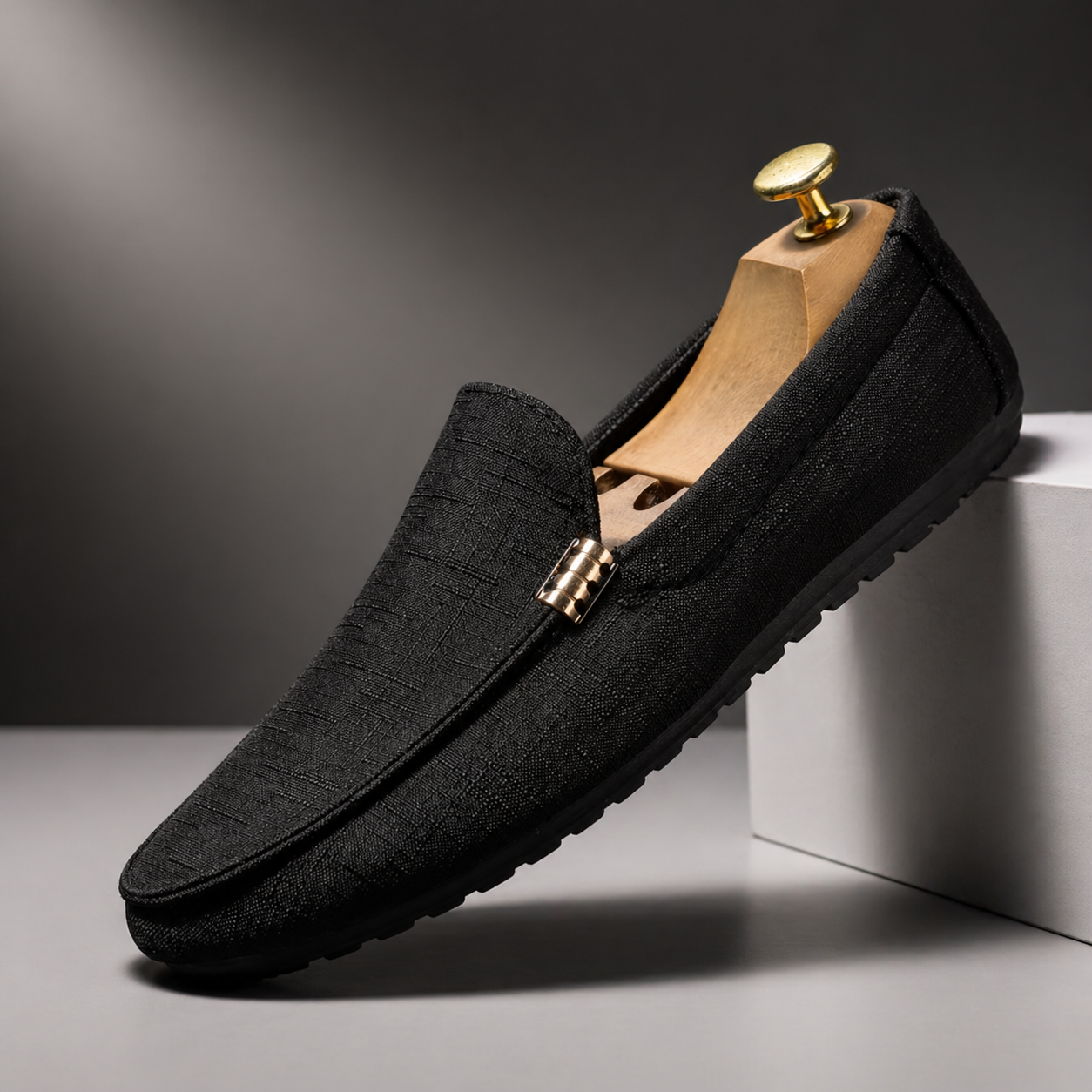 CANVAS SLIP-ON LOAFERS FOR MEN