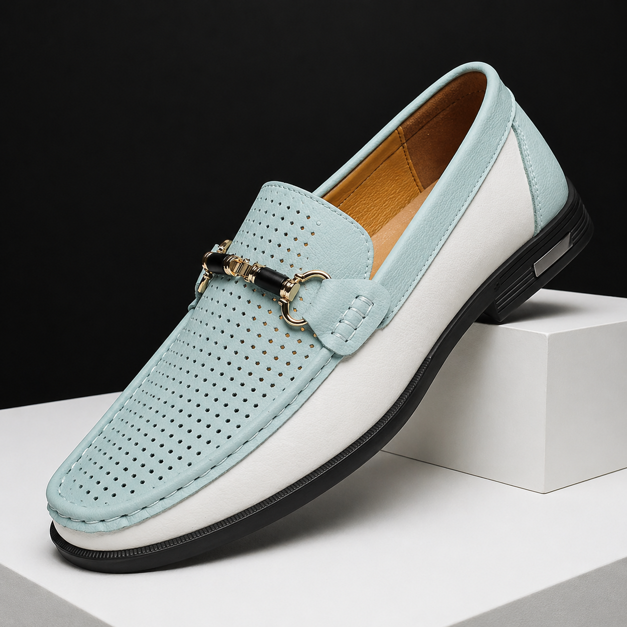 PERFORATED SLIP-ON LOAFERS FOR MEN