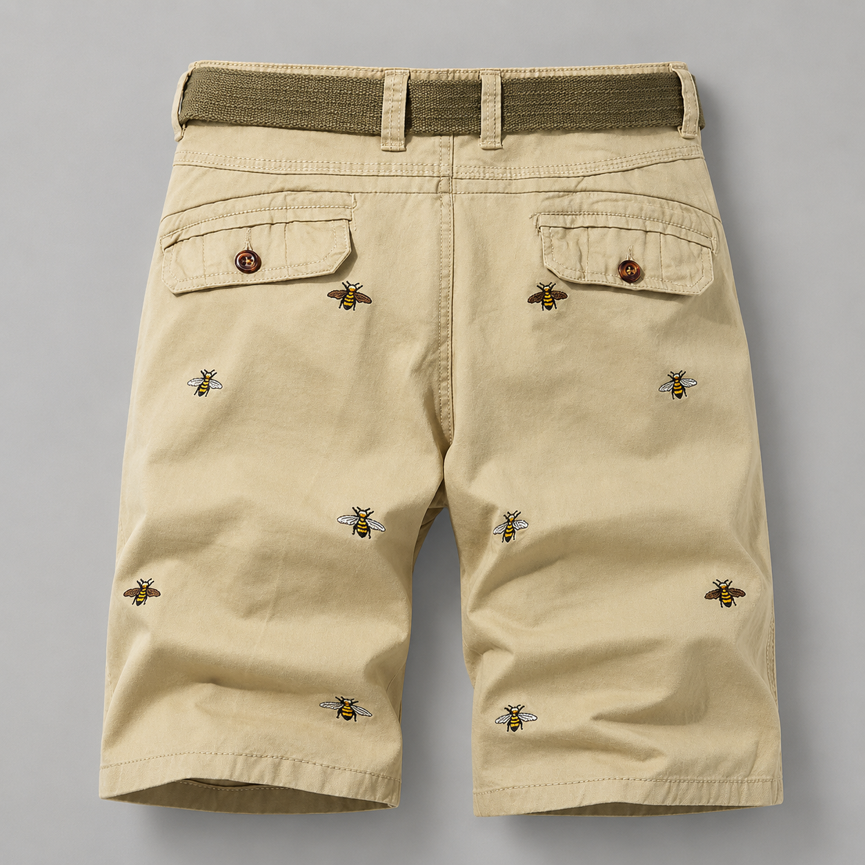 EMBROIDERED COTTON SHORTS FOR MEN