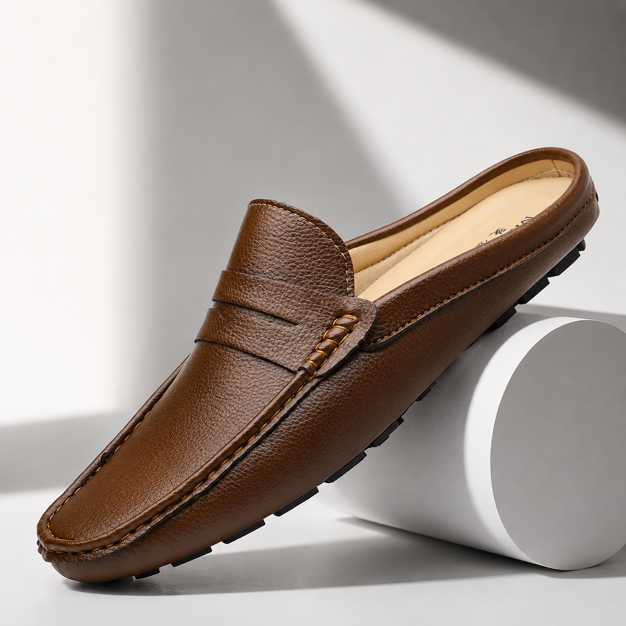 BACKLESS SLIP-ON LOAFERS FOR MEN