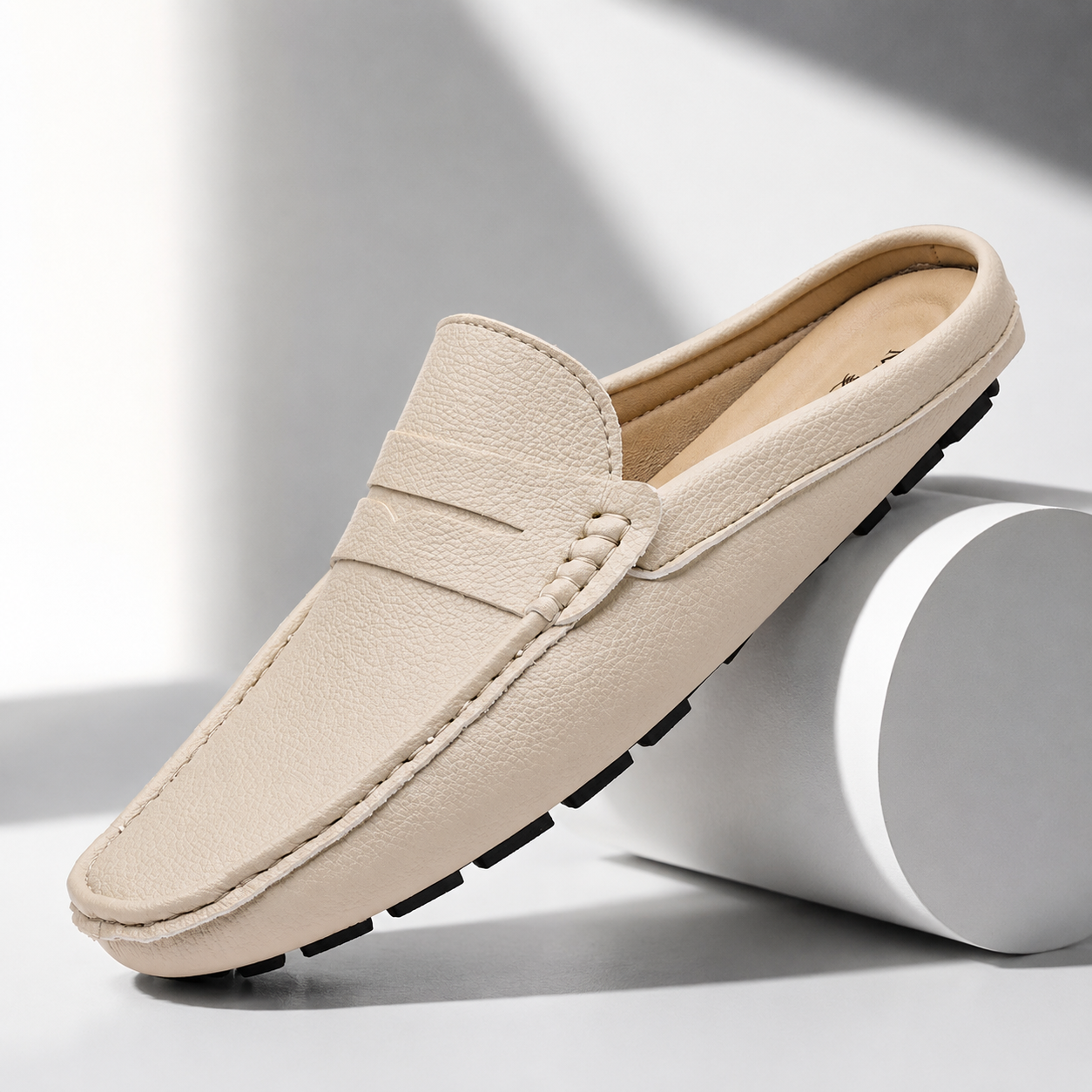 BACKLESS SLIP-ON LOAFERS FOR MEN