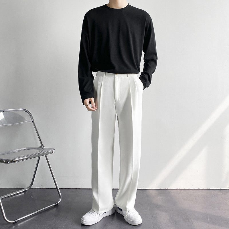 PLEATED FORMAL TROUSERS FOR MEN