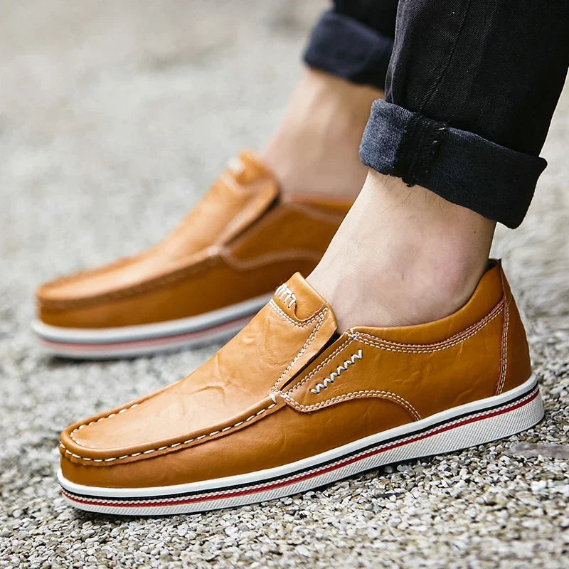 STITCHED SLIP-ON LOAFERS FOR MEN