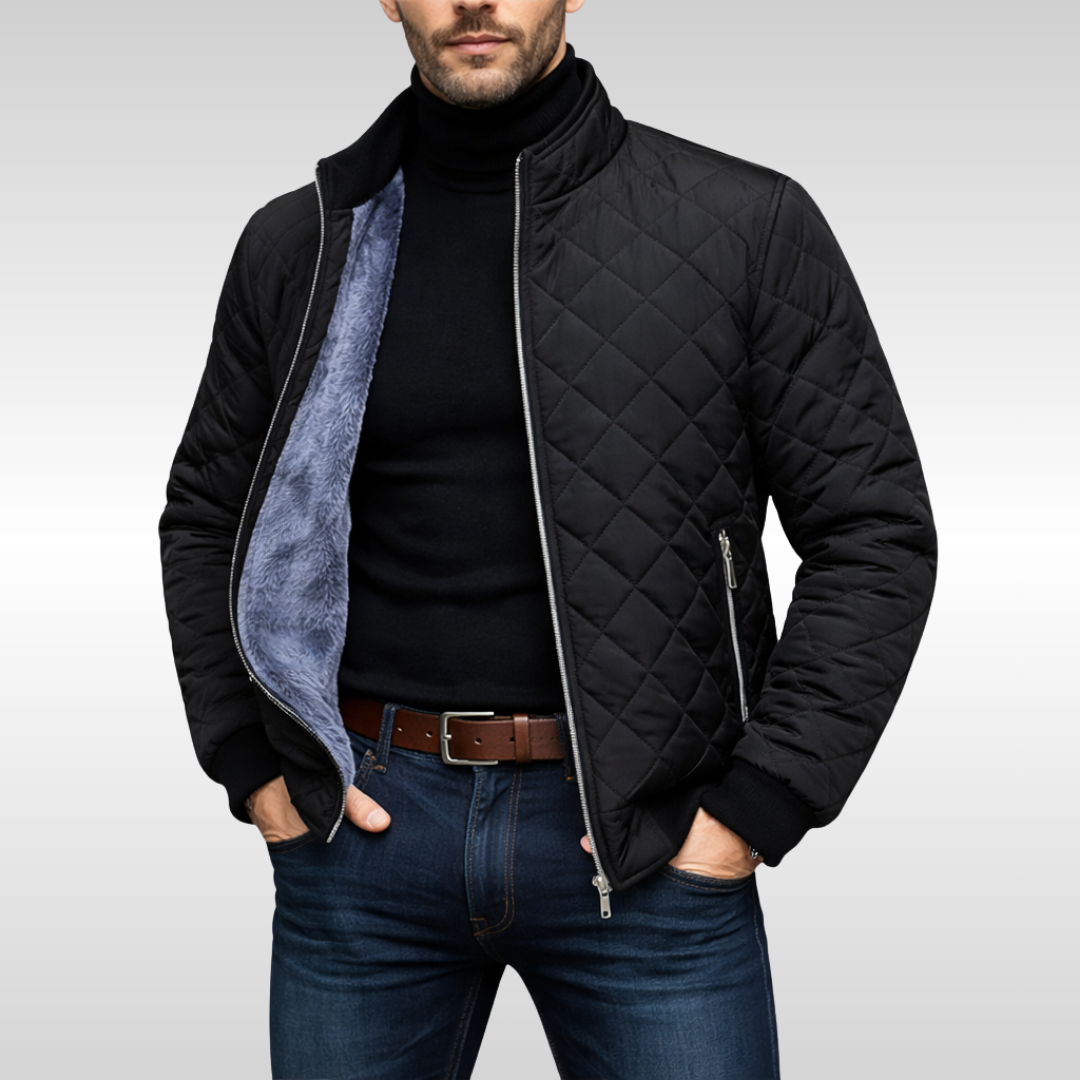 CLASSIC WARM QUILTED WINTER JACKET FOR MEN