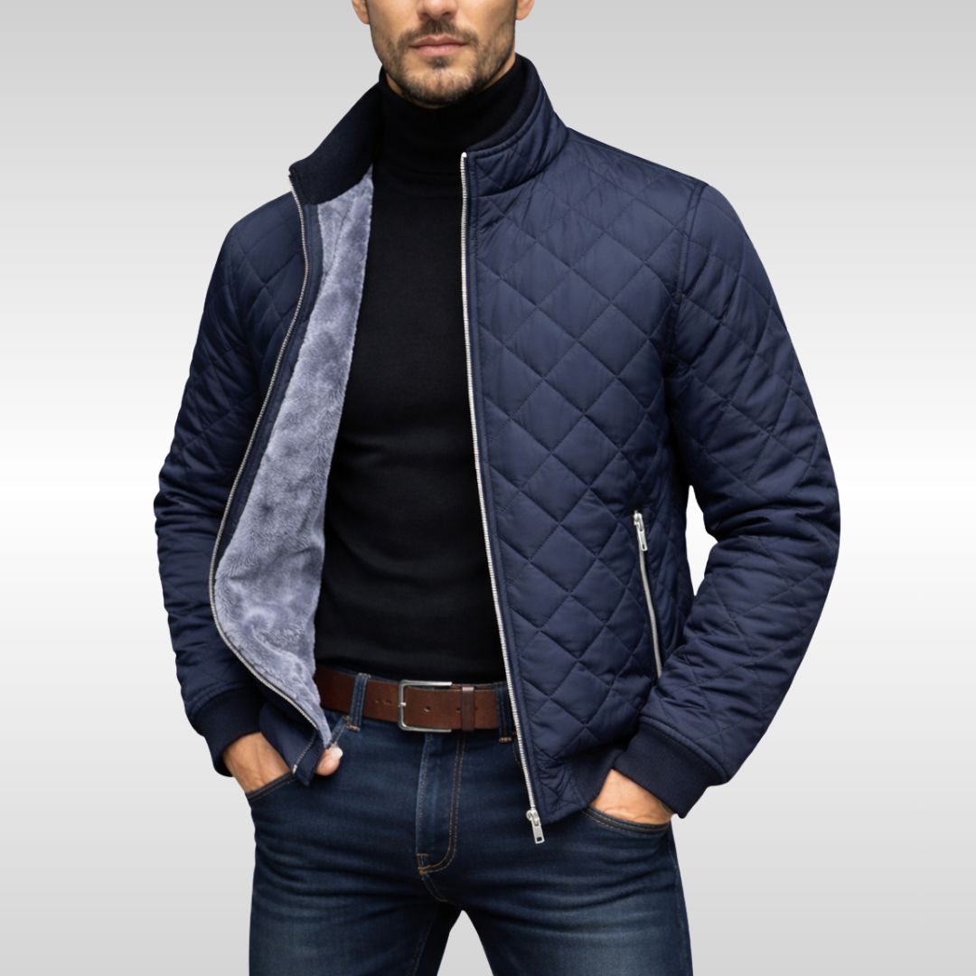 CLASSIC WARM QUILTED WINTER JACKET FOR MEN