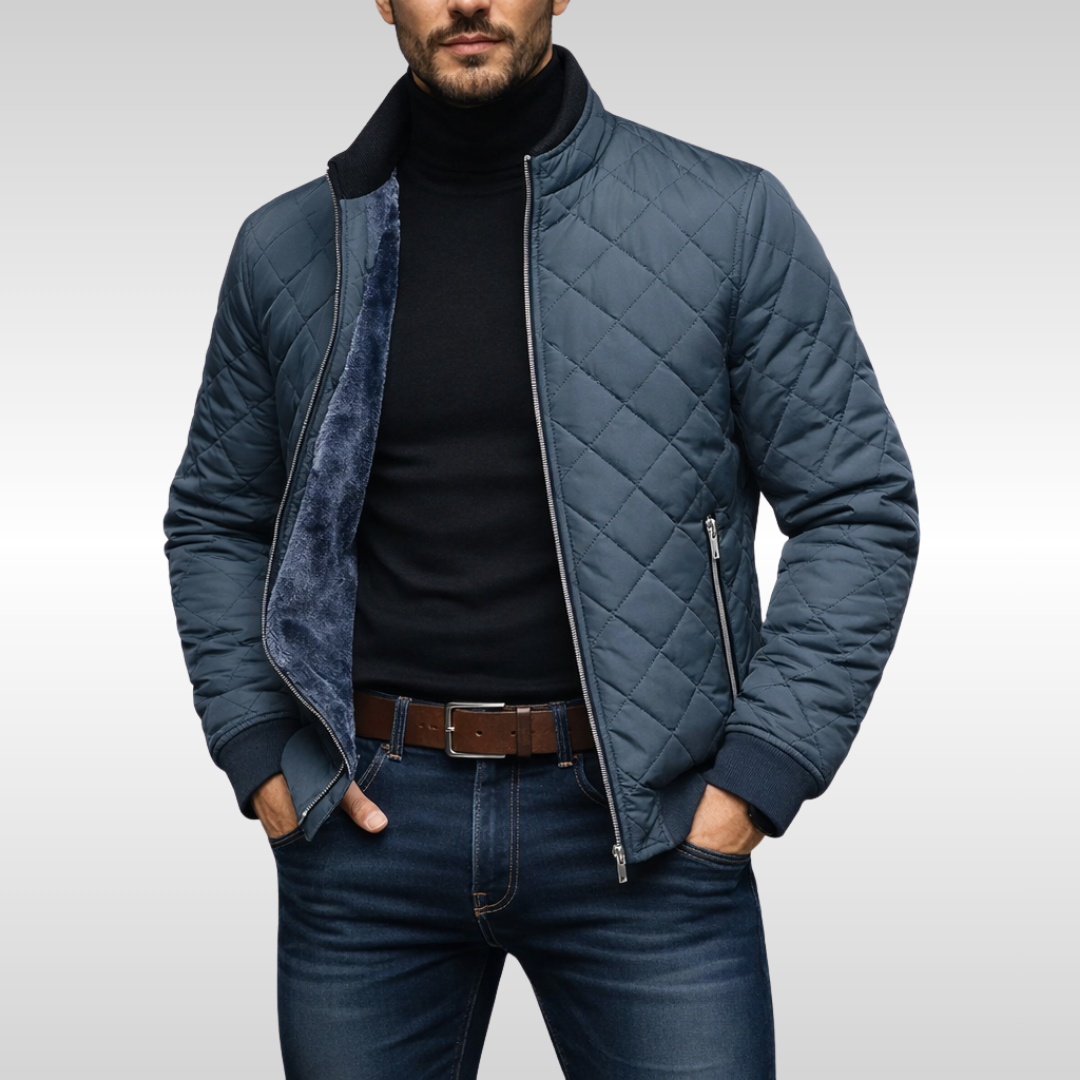 CLASSIC WARM QUILTED WINTER JACKET FOR MEN