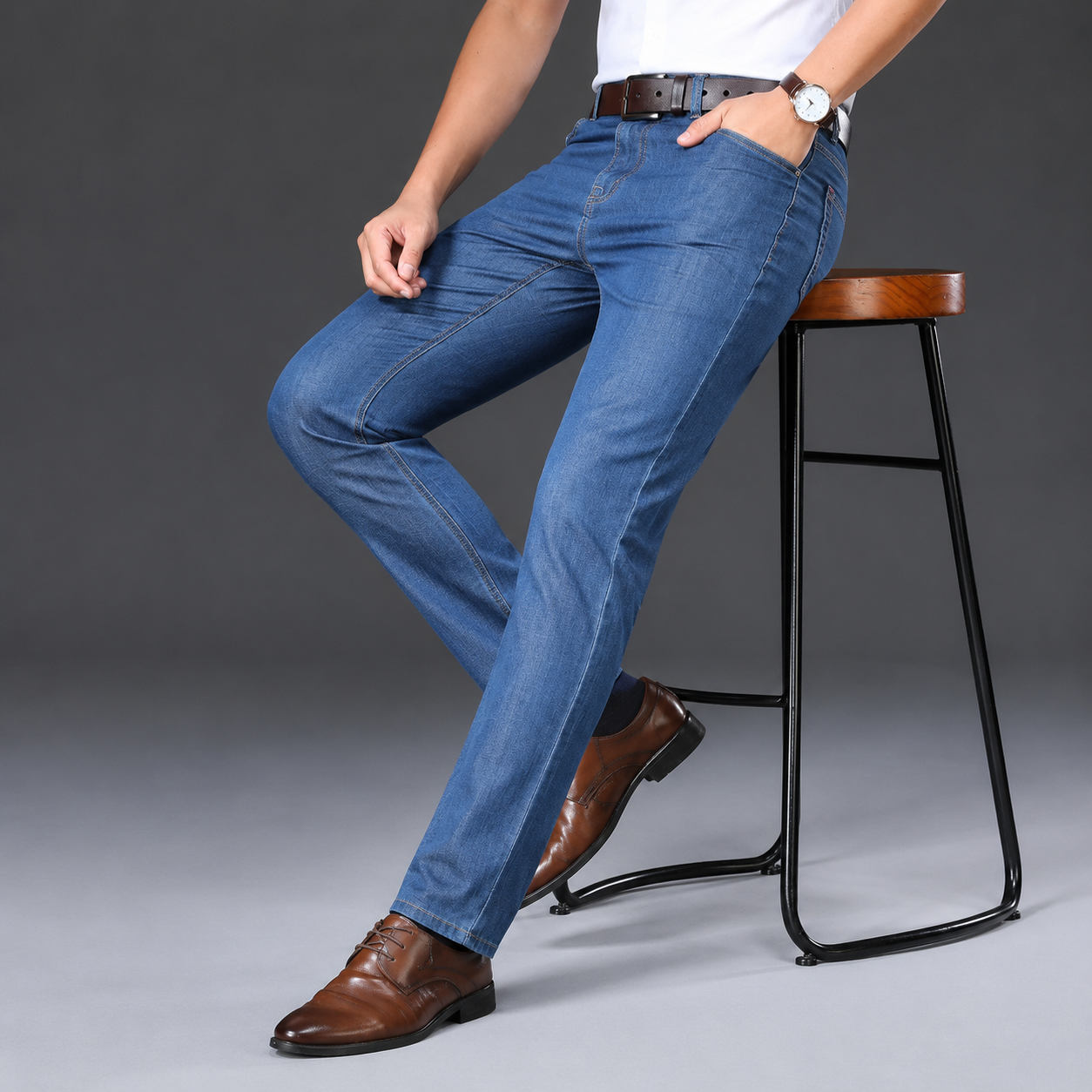 STRAIGHT LEG JEANS FOR MEN
