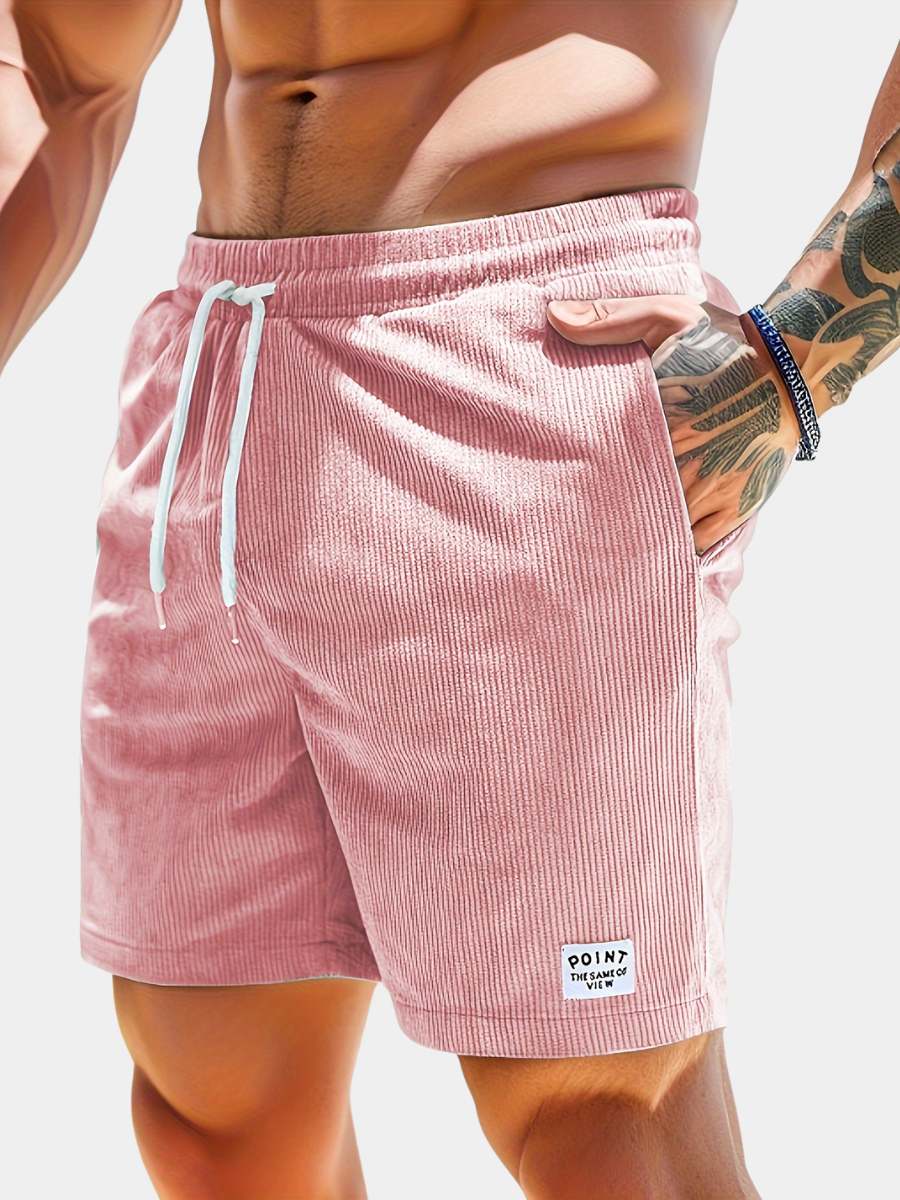 DRAWSTRING SLIM SHORTS FOR MEN