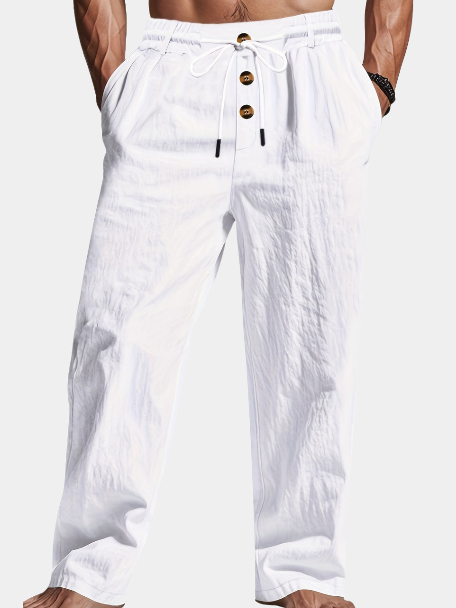 LOOSE FIT LINEN PANTS FOR MEN