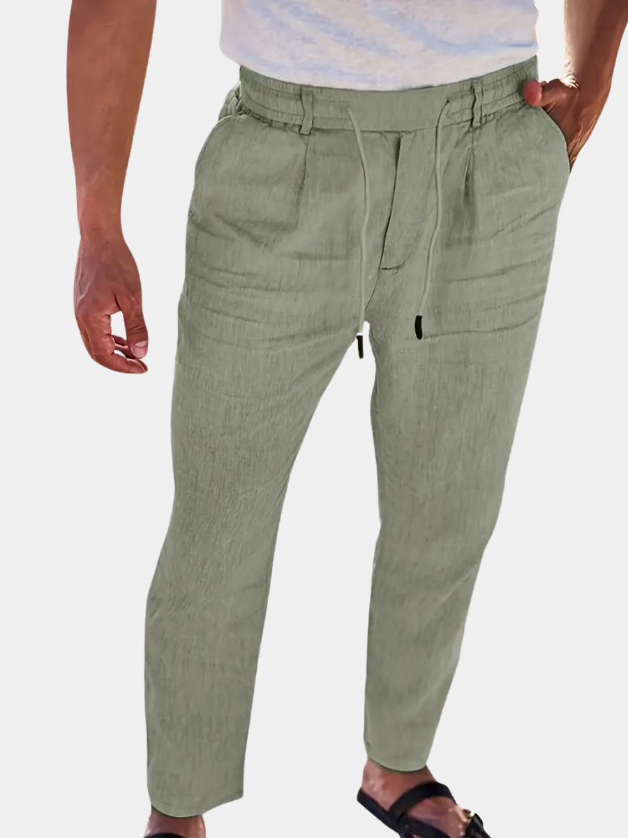 LOOSE FIT LINEN TROUSERS FOR MEN