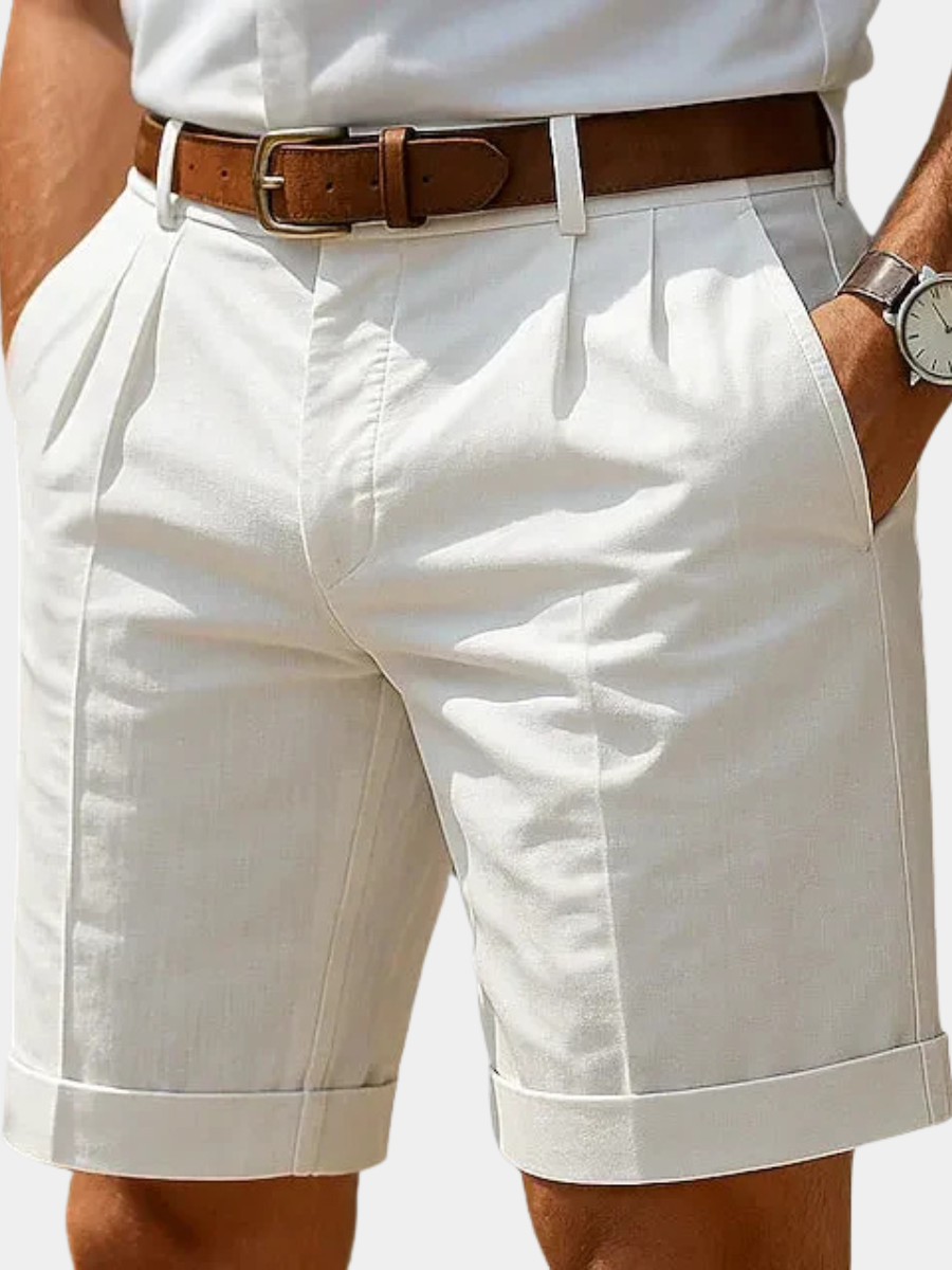 PLEATED SHORTS FOR MEN
