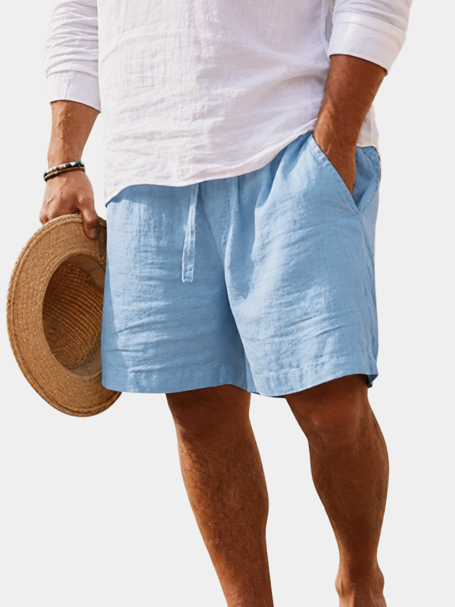 RELAXED COTTON SHORTS FOR MEN
