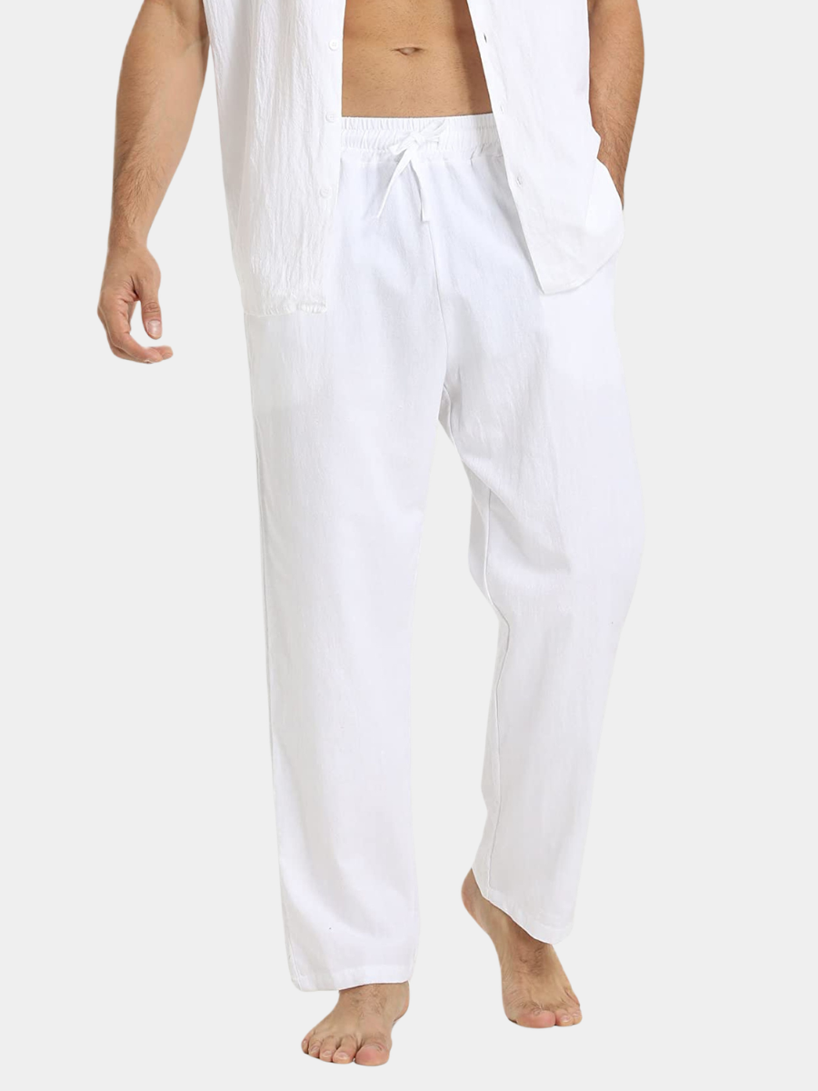 LINEN CASUAL TROUSERS FOR MEN