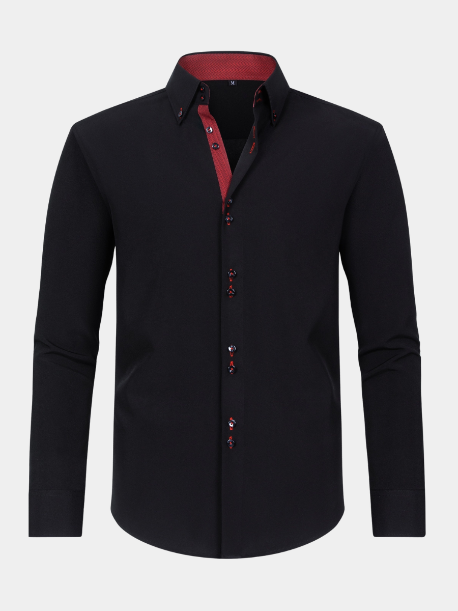COLOR BLOCK DRESS SHIRT FOR MEN