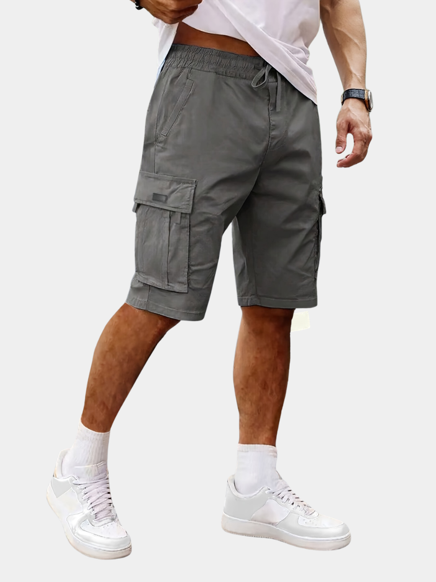 DRAWSTRING CARGO SHORTS FOR MEN