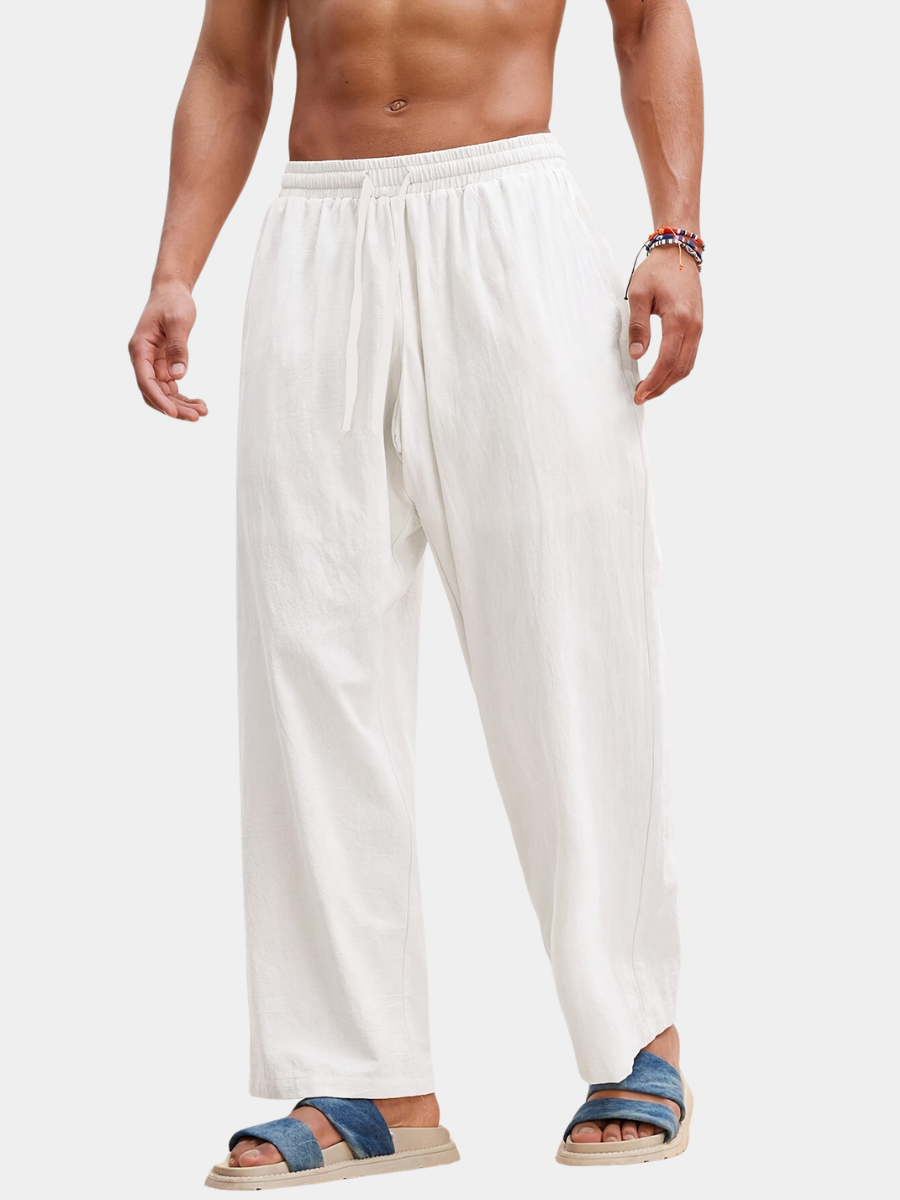 SOLID COLOUR TROUSERS FOR MEN
