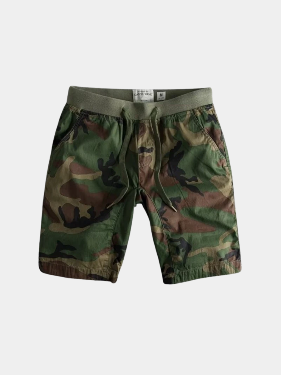 CAMOUFLAGE STRETCH SHORTS FOR MEN