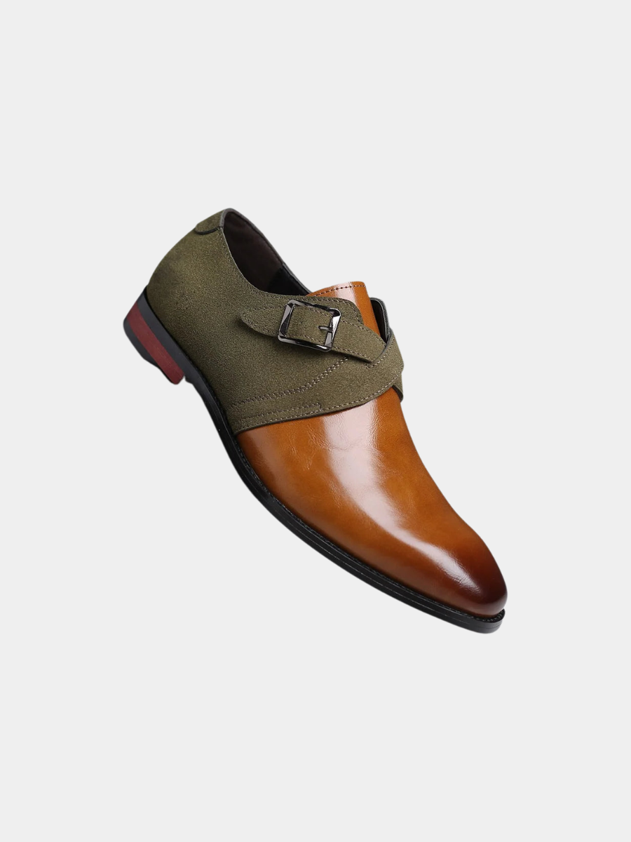 DOUBLE BUCKLE LOAFERS FOR MEN