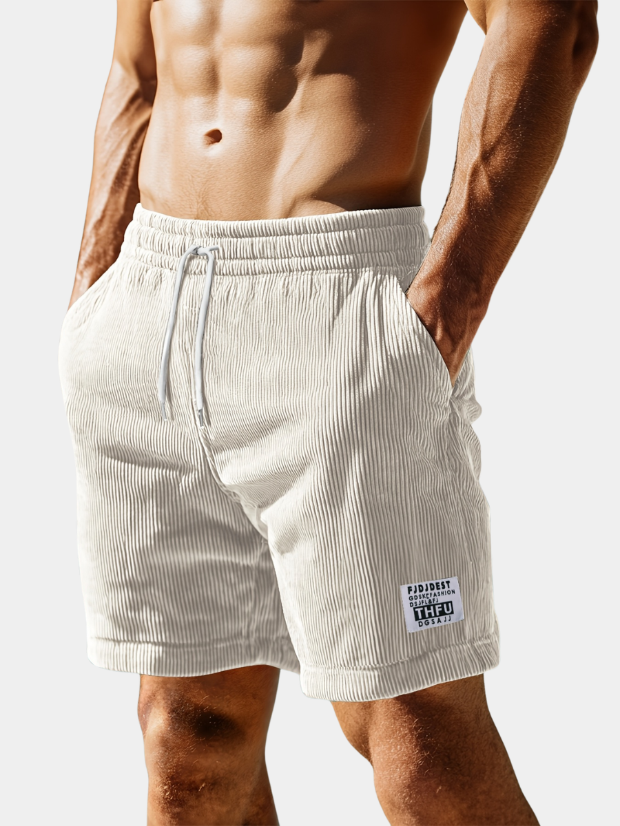 CORDUROY TRACK SHORTS FOR MEN