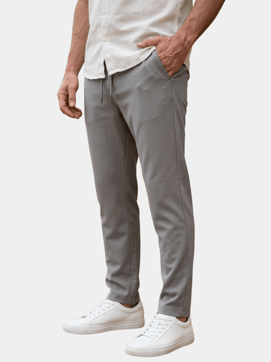STRETCH TAPERED TROUSERS FOR MEN