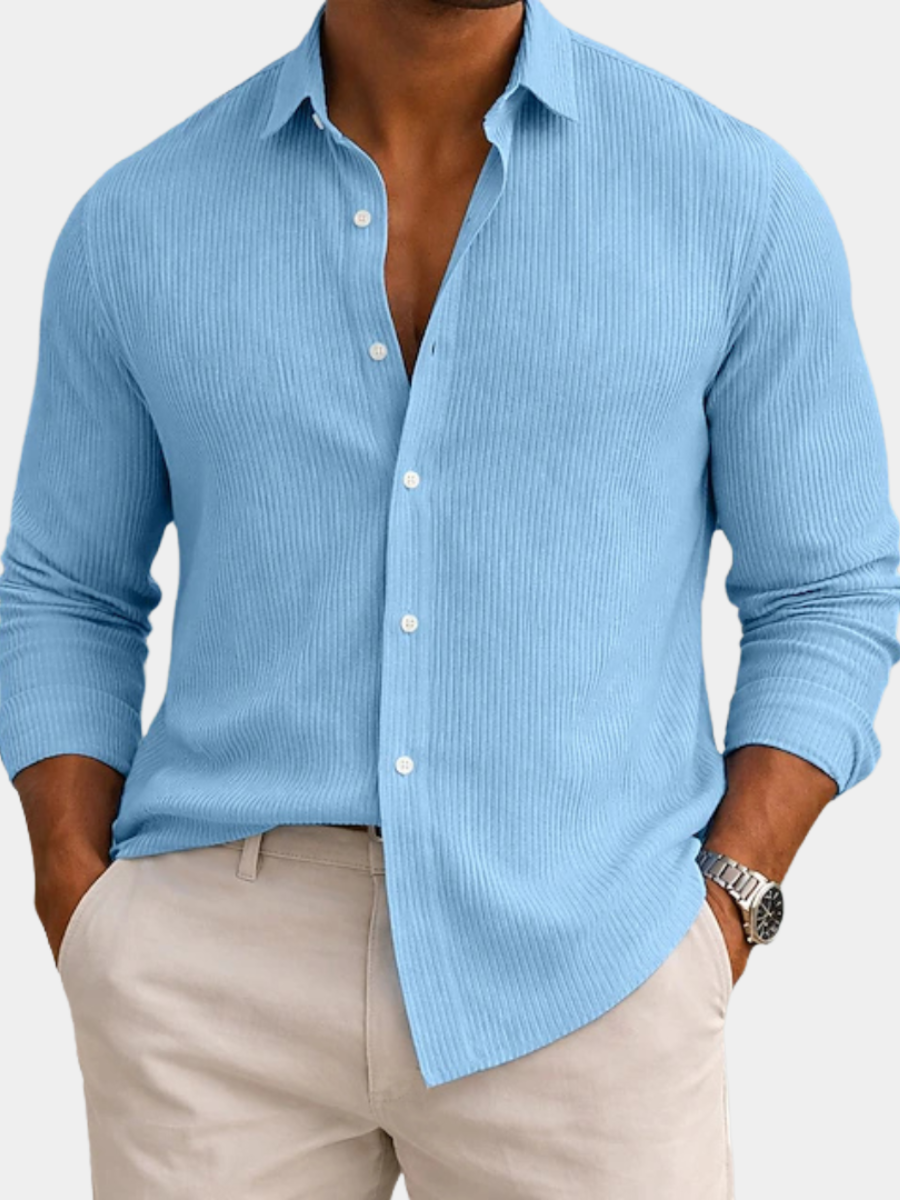 RIBBED SUMMER SHIRT FOR MEN