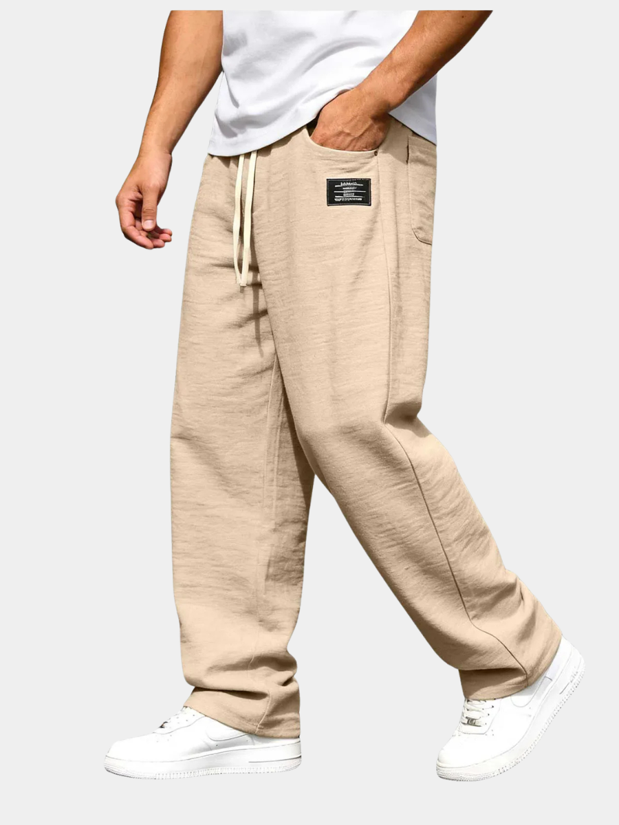 RELAXED STRAIGHT TROUSERS FOR MEN