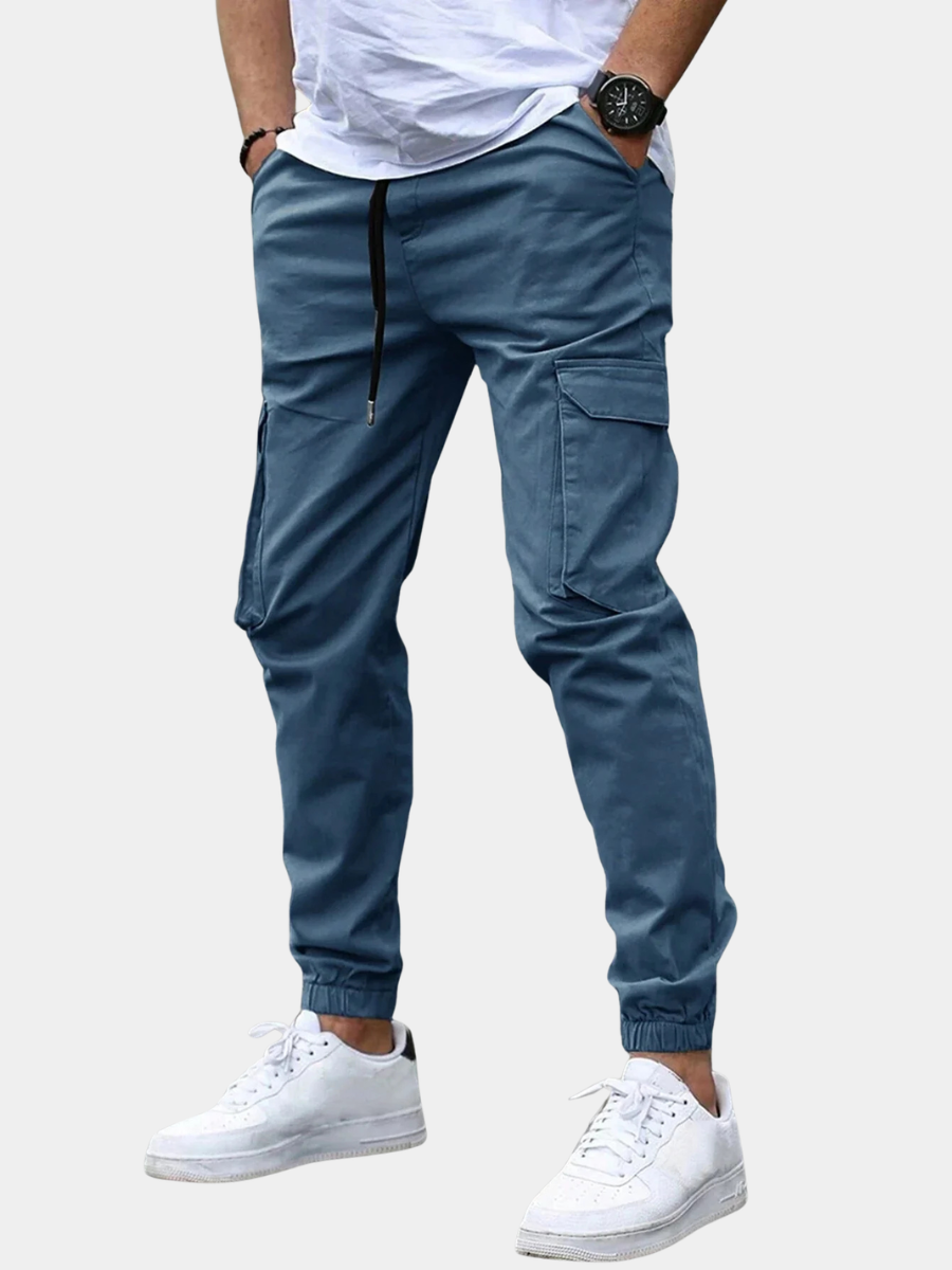 SLIM CARGO TROUSERS FOR MEN