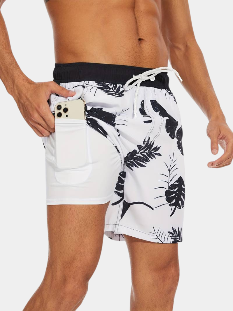 DRAWSTRING SWIM SHORTS FOR MEN