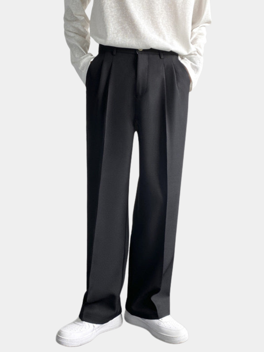 PLEATED FORMAL TROUSERS FOR MEN