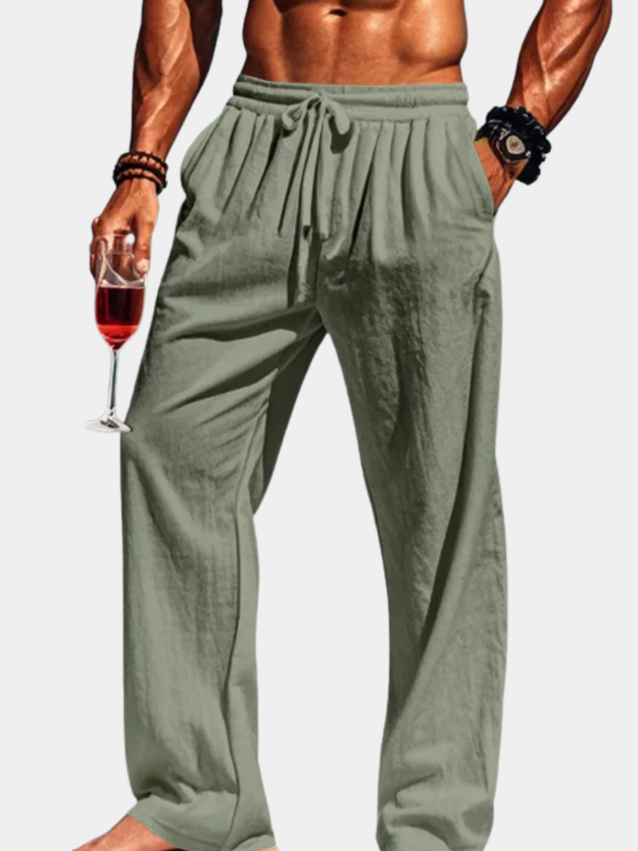 LINEN SUMMER TROUSERS FOR MEN