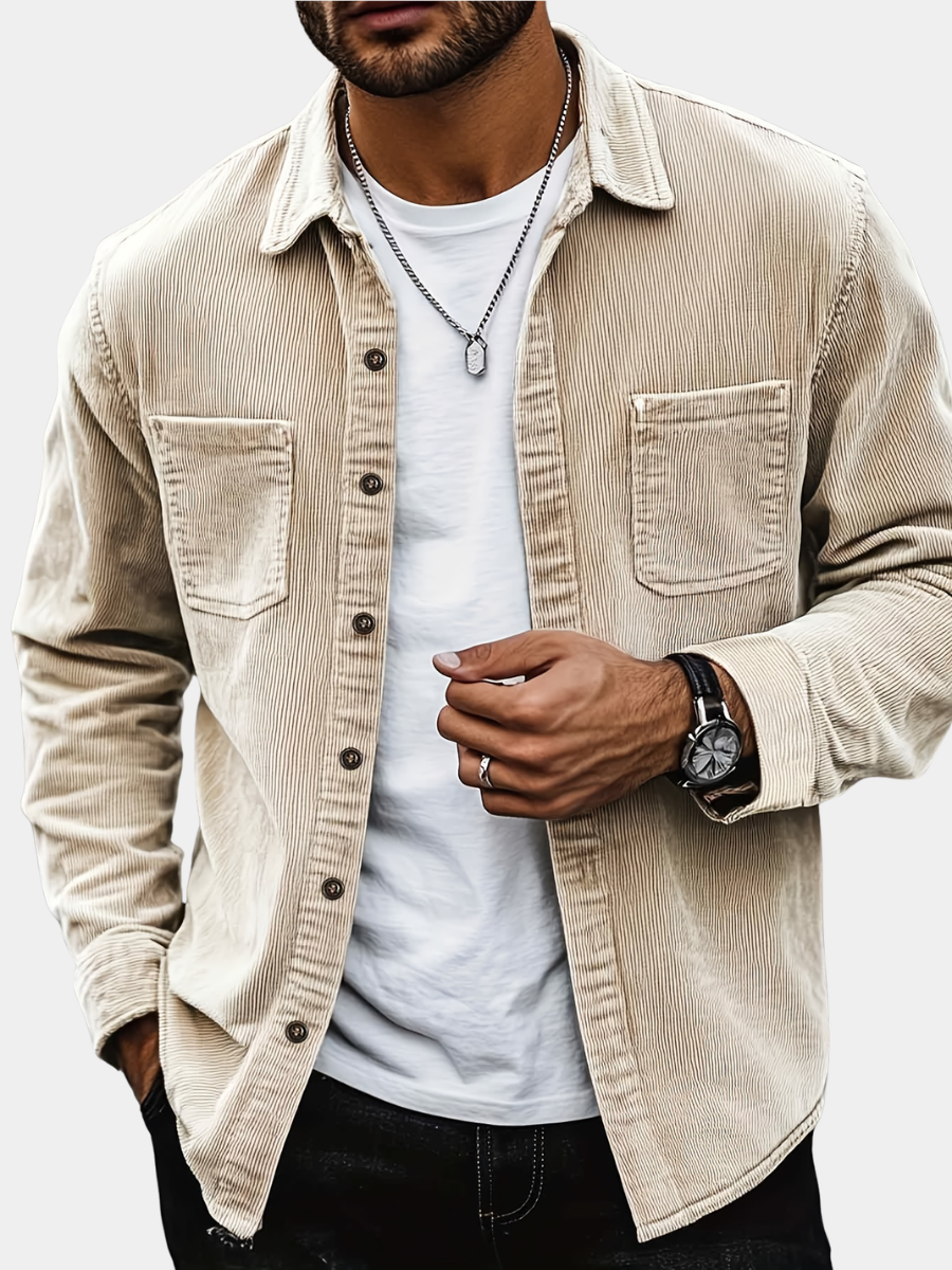 CORDUROY OVERSHIRT FOR MEN