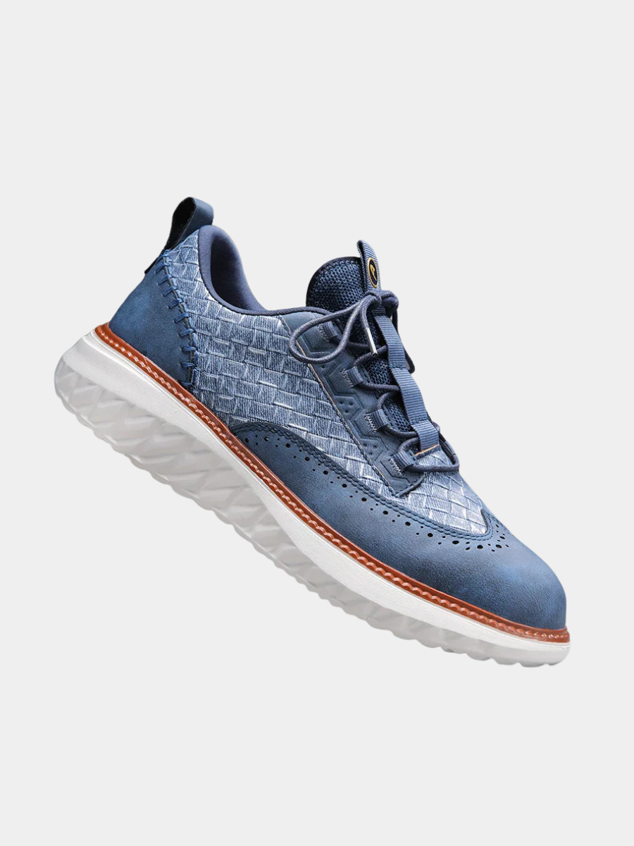 BREATHABLE LEATHER SNEAKERS FOR MEN