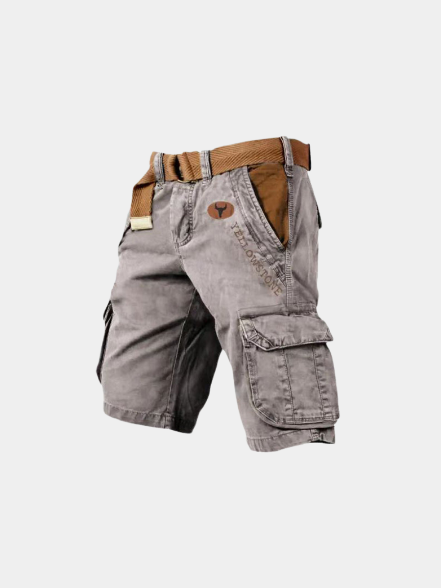 SLIM CARGO SHORTS FOR MEN