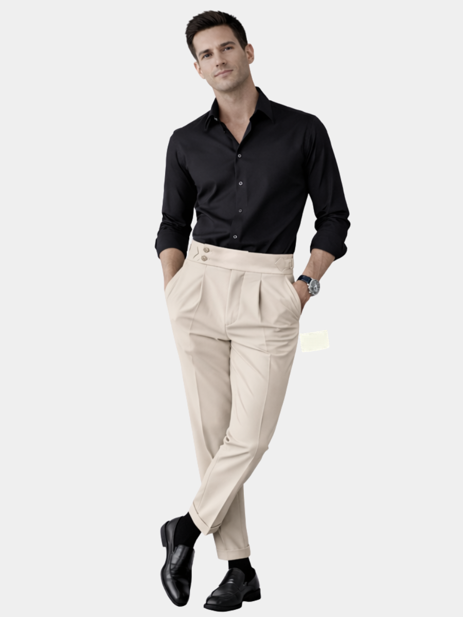 HIGH WAIST TROUSERS FOR MEN