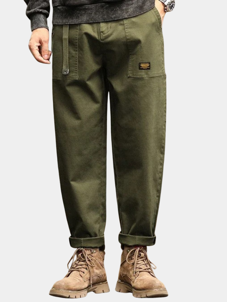 COTTON CARGO TROUSERS FOR MEN