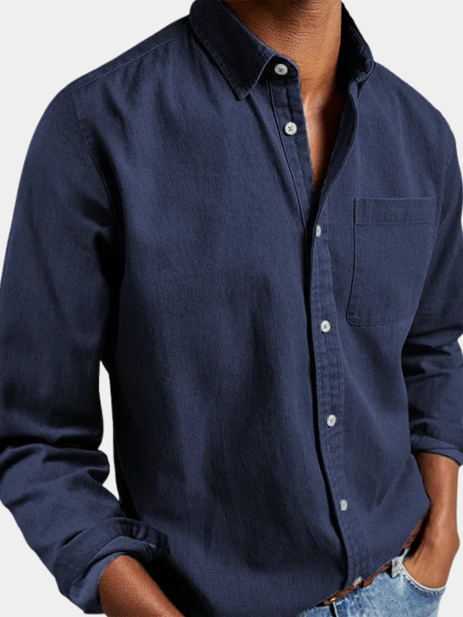 DENIM BUTTON SHIRT FOR MEN
