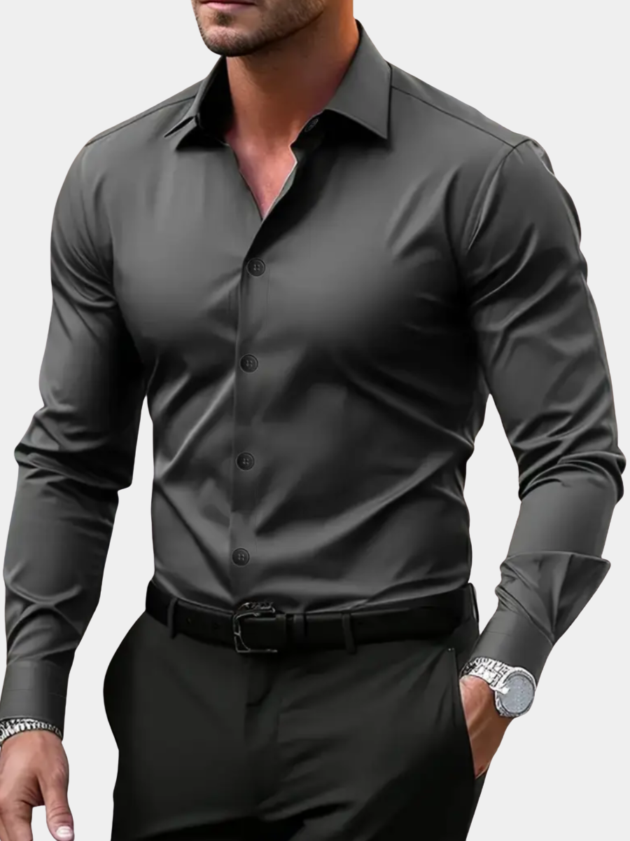 NOTCHED COLLAR SHIRT FOR MEN