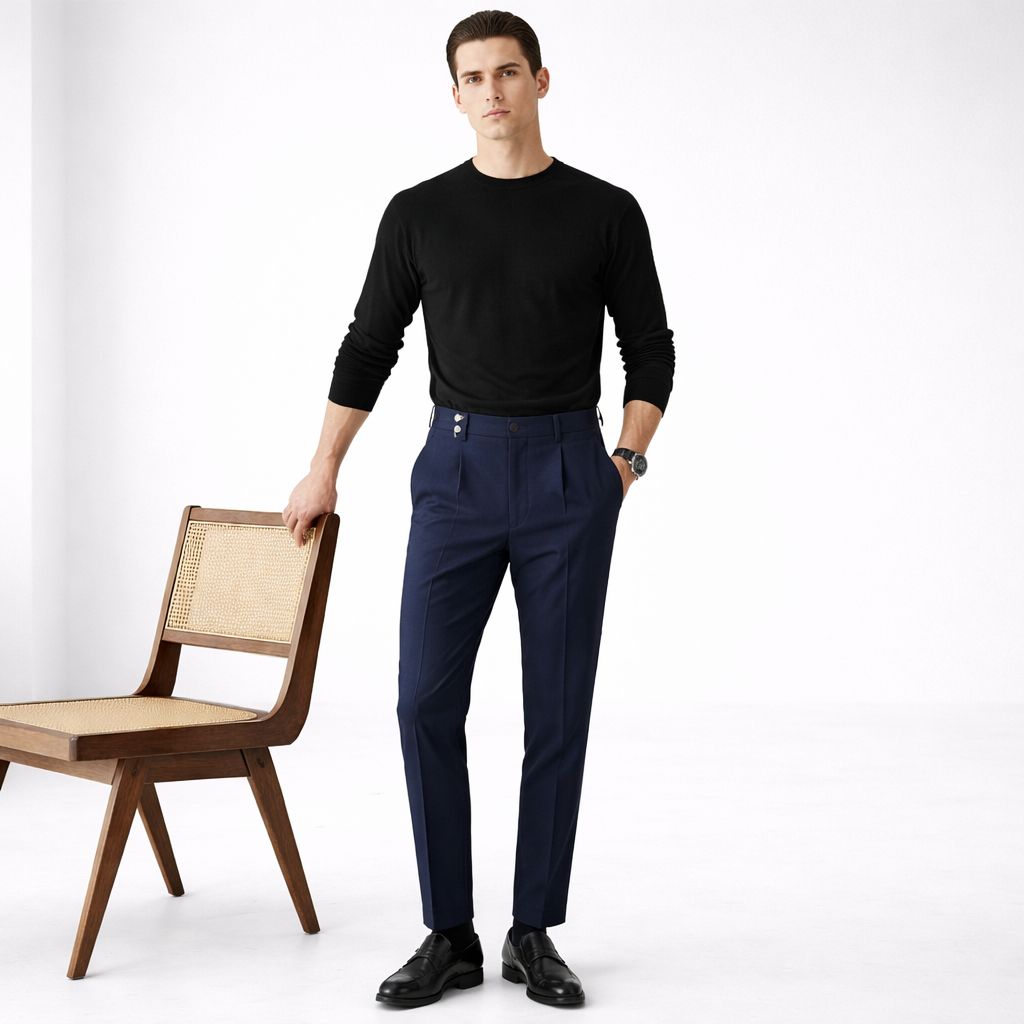 HIGH WAIST TROUSERS FOR MEN