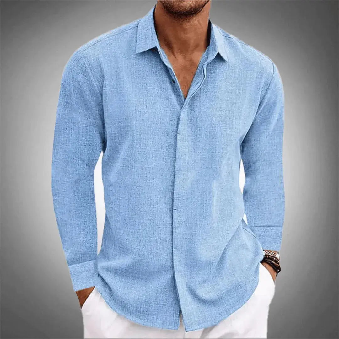 LINEN LONG SLEEVE SHIRT FOR MEN